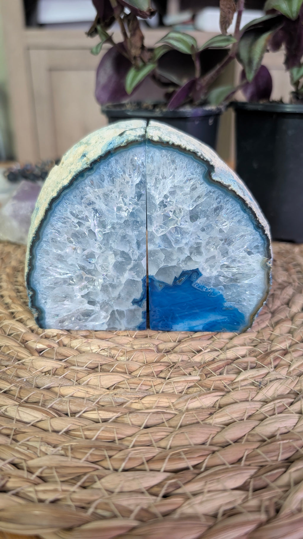 Beautiful agate bookends!