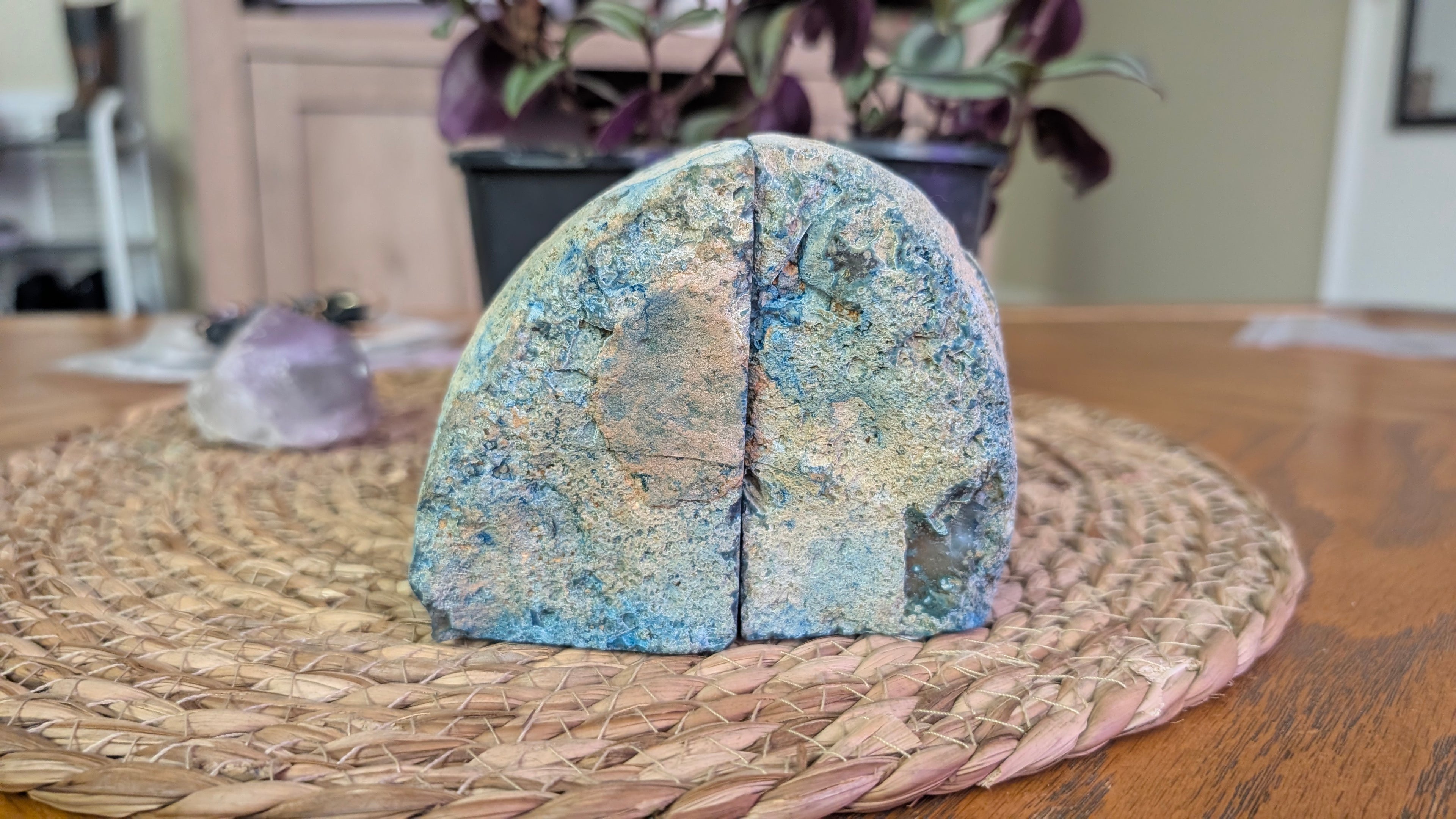 Beautiful agate bookends!